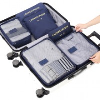 Edo travel storage bag Underwear shoes clothes six-piece portable packing bag essential packing trav