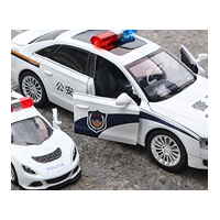 Police car toy return force alloy car car car children 110 toy car model simulation boy police car