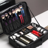Professional Portable make-up bag female INS wind large capacity hand-held with make-up nail embroid